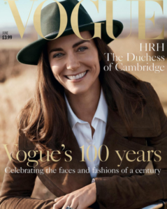 La Duquesa de Cambridge celebra los 100 años de la revista Vogue en Reino Unido