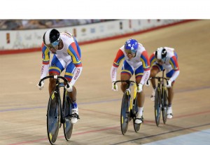 Equipo venezolano de ciclismo este jueves en los Panamericanos