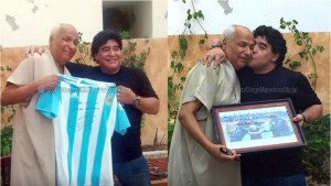 Diego Maradona y Ali Bennaceur