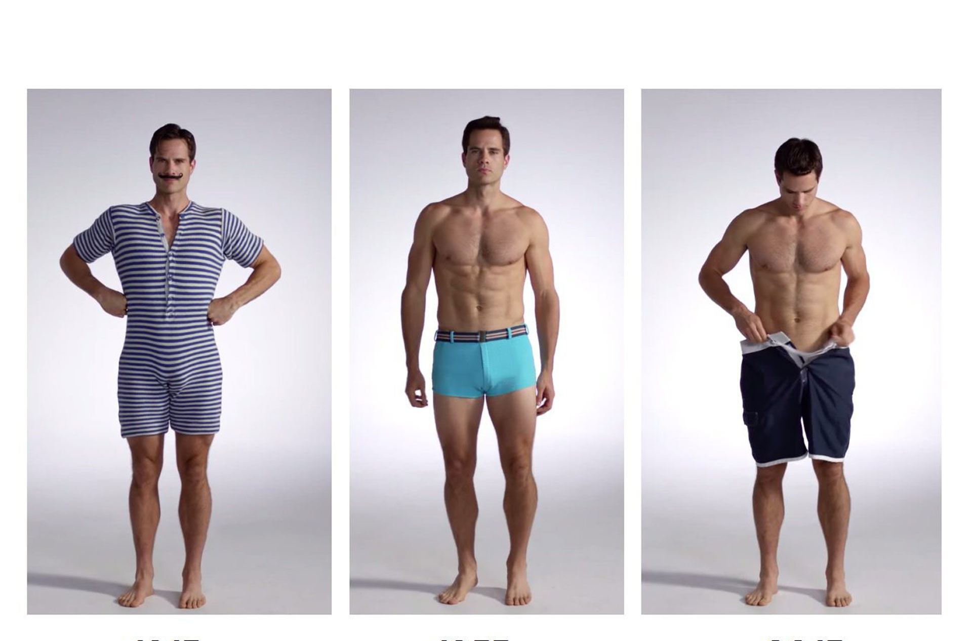Los trajes de baño para hombres han cambiado desde hace 100 años. Este video lo demuestra