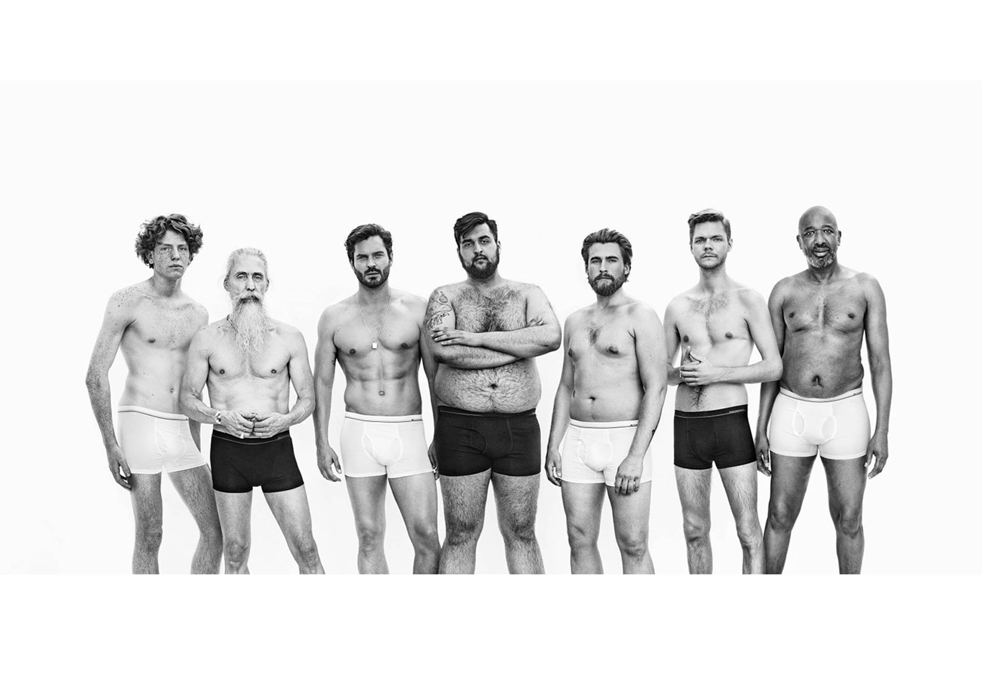 Una cadena de tiendas noruega creó una campaña sobre ropa interior masculina diseñada para todo tipo de cuerpos