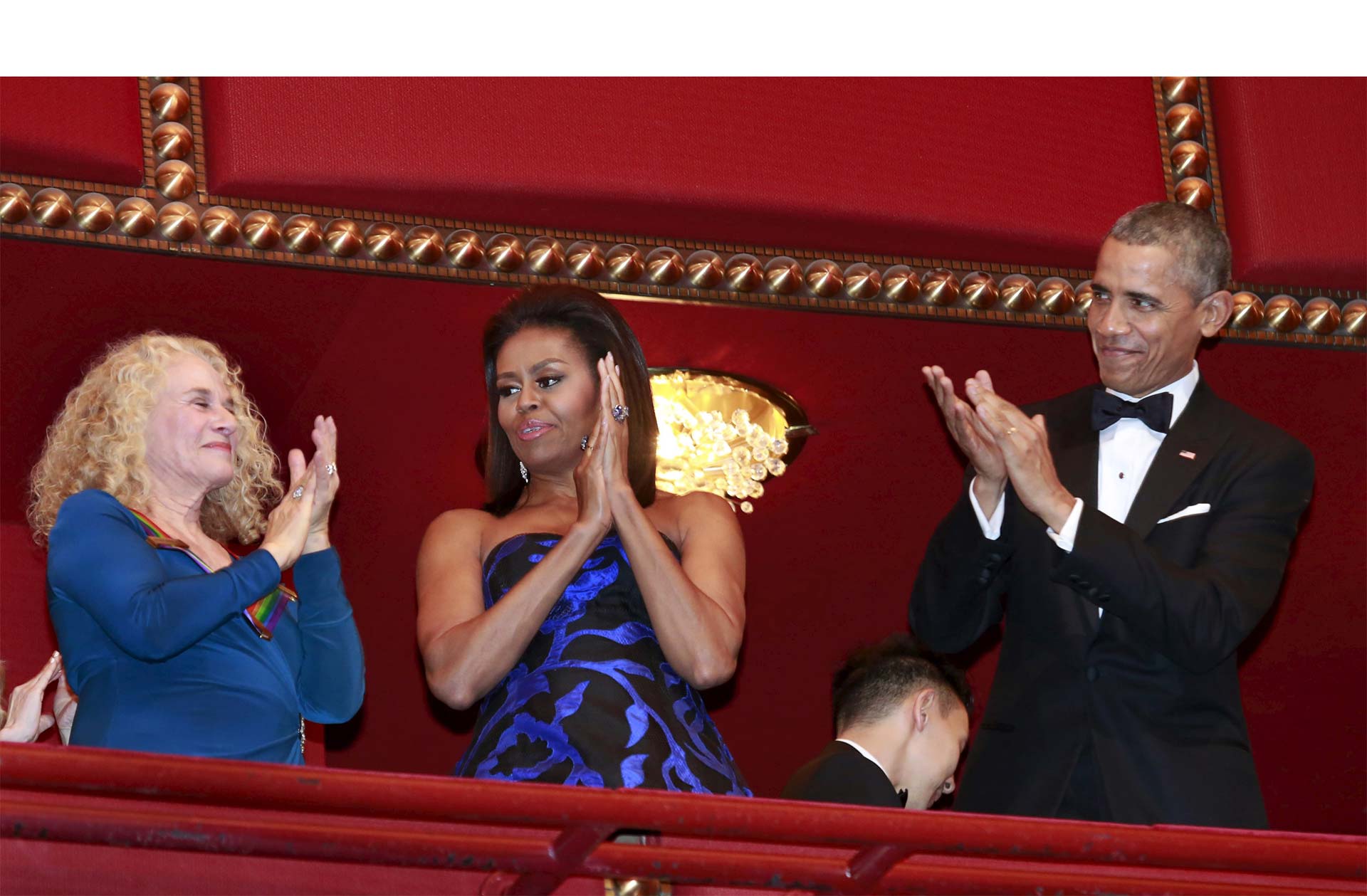 Figuras del cine y la música fueron agasajadas en la Casa Blanca, en la celebración de los Premios Kennedy