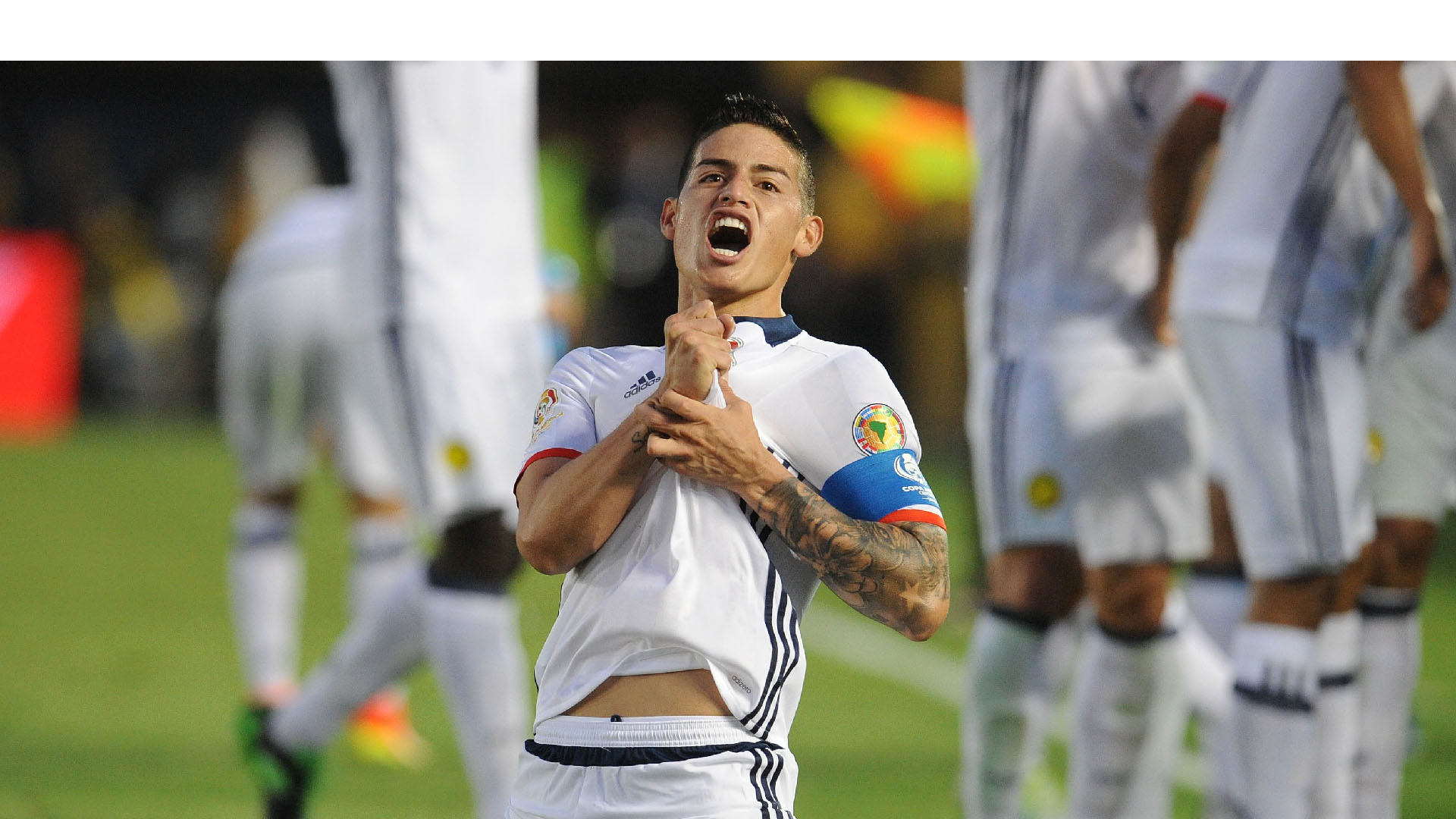 Con la inesperada presencia de James Rodríguez Colombia derrotó 2 a 1 a Paraguay