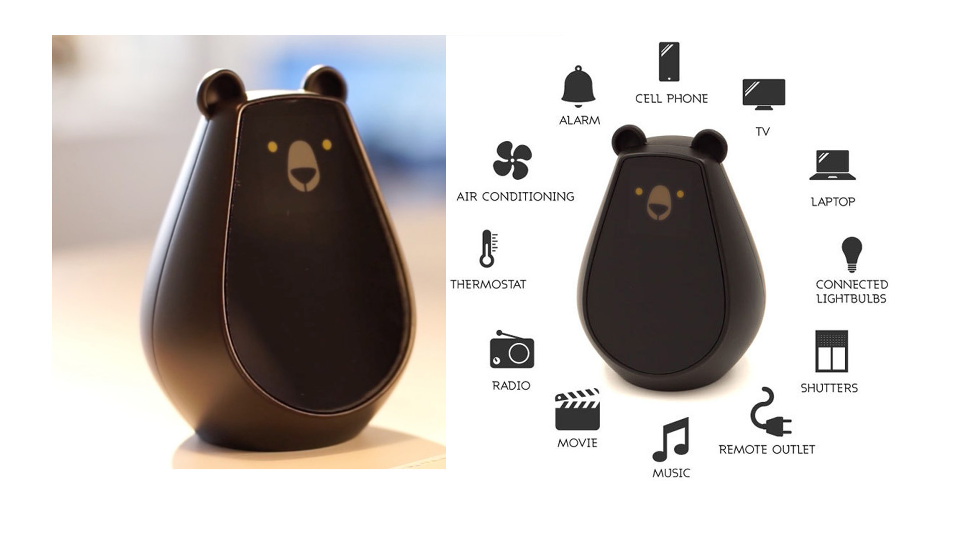Bearbot es un control universal que sirve y unifica todos los dispositivos electrónicos del hogar