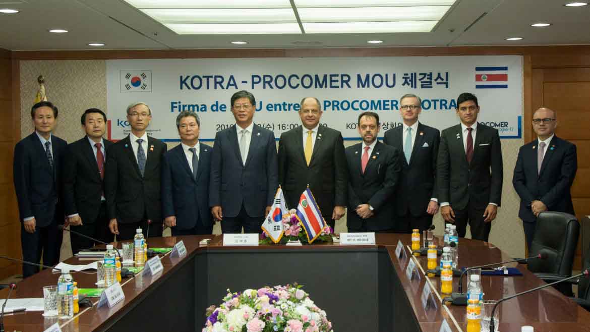 Costa Rica y Corea del Sur Firman acuerdos para potenciar inversiones
