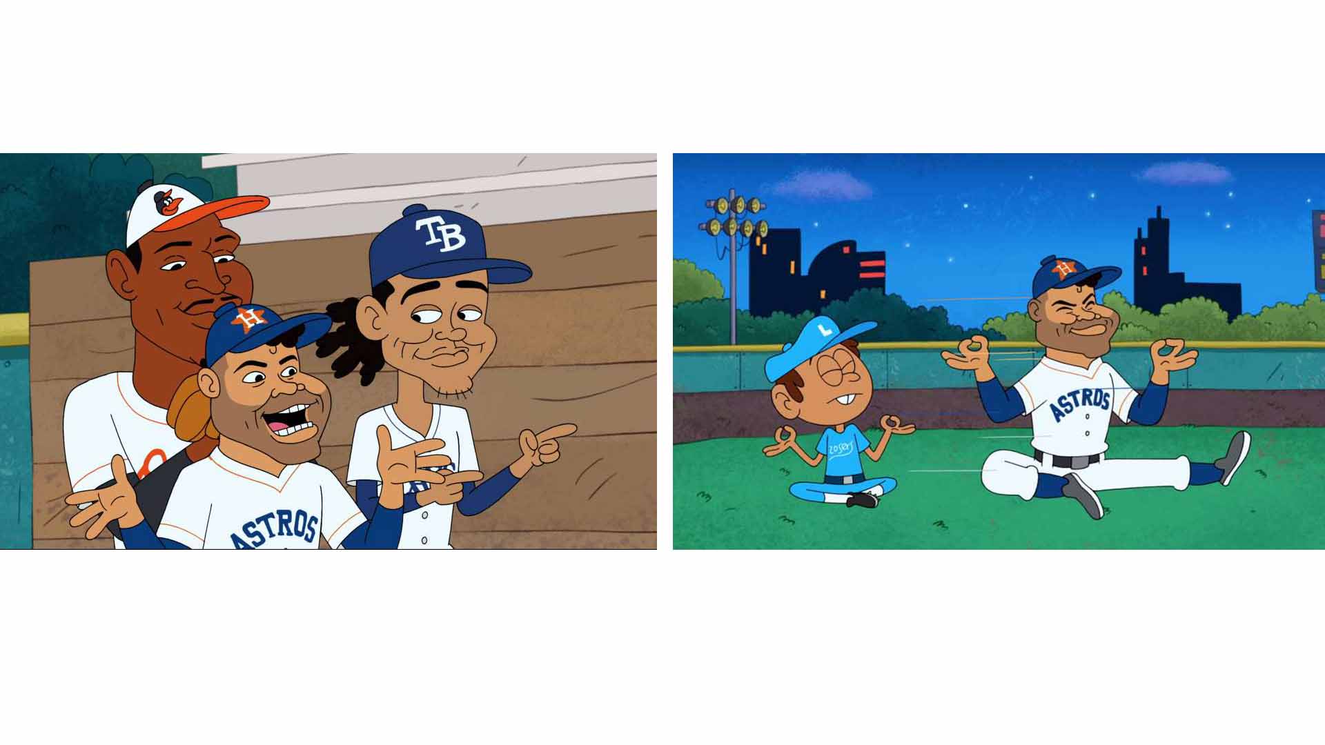 El pelotero venezolano, insignia de los Astros de Houston, ha sido convertido en un dibujo animado que llega a la pantalla a través de la serie Tío Grandpa