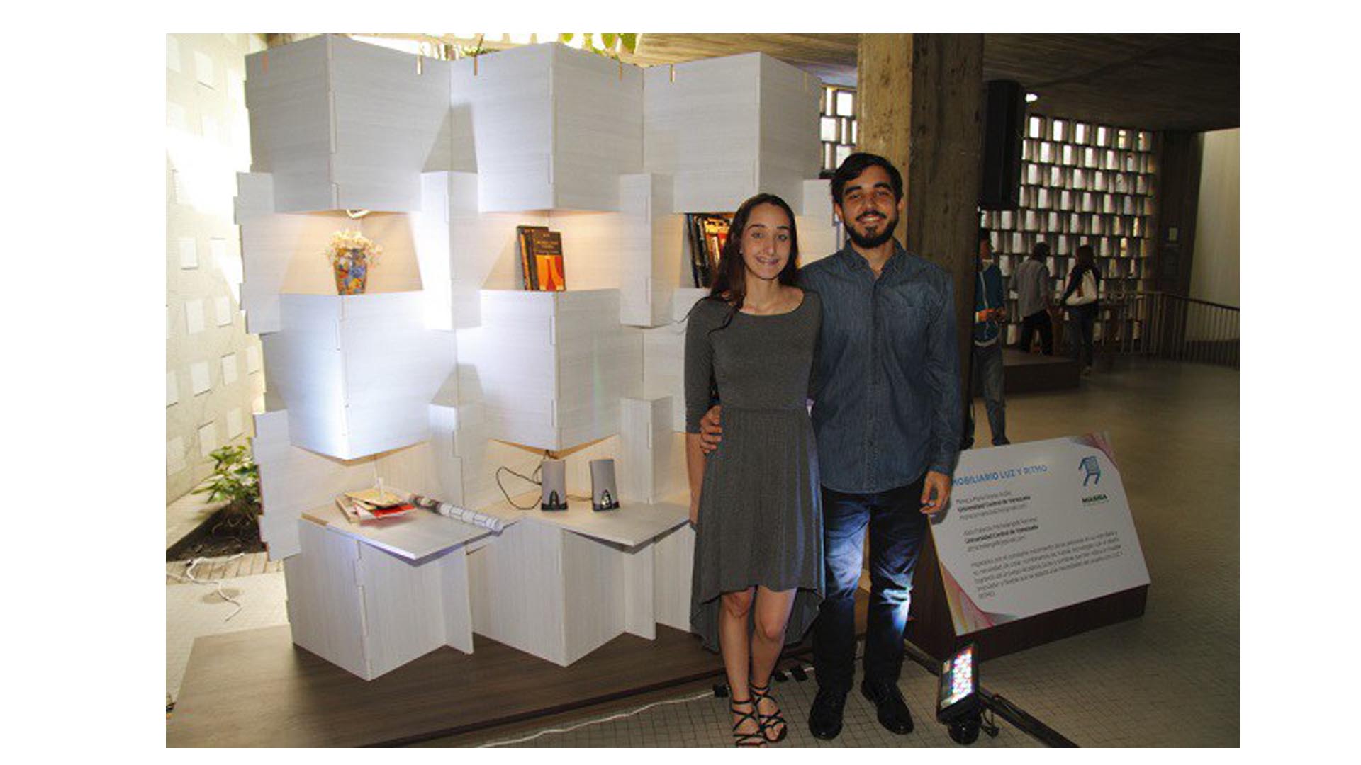 Mónica Braña y Aldo Michelangeli resultaron ganadores del concurso local de el Concurso de Diseño para Estudiantes Masisa 2016