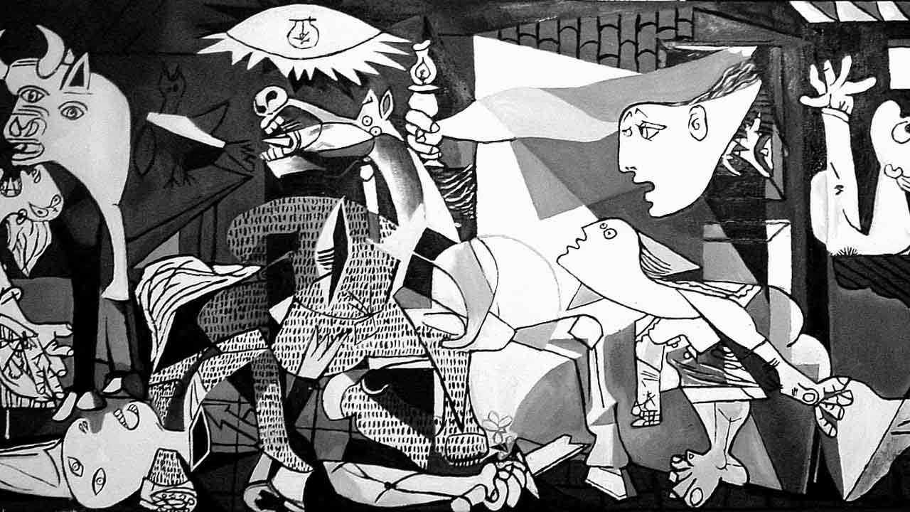 Para celebrar el 80 aniversario de “Guernica”, una pintura que destaca la crueldad de la guerra.
