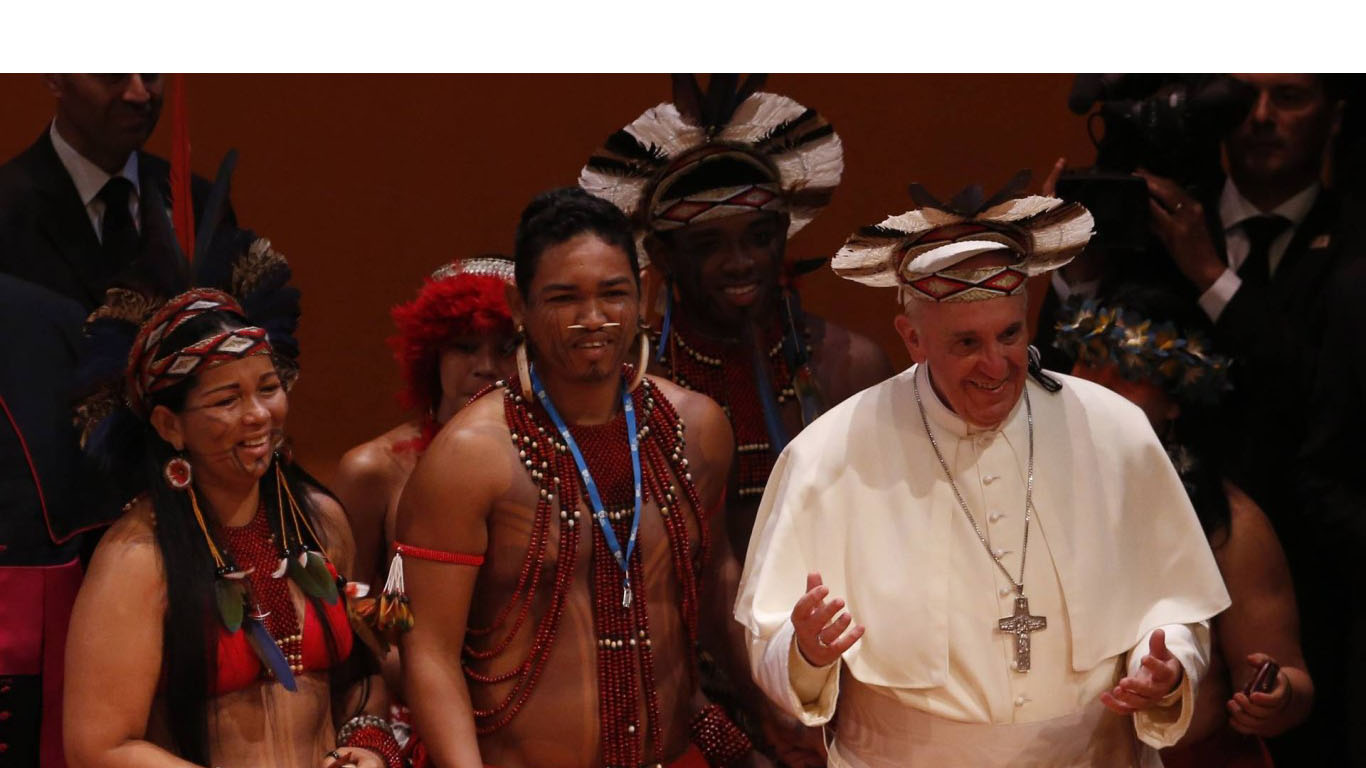 El sumo pontífice resaltó la importancia que tienen las comunidades indígenas en la cultura actual