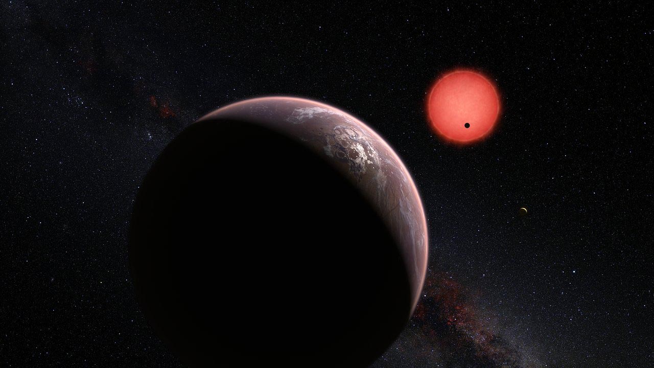 La estrella enana roja que alberga a su alrededor un sistema con siete planetas muy similares a la Tierra fue captada por la nave Kepler