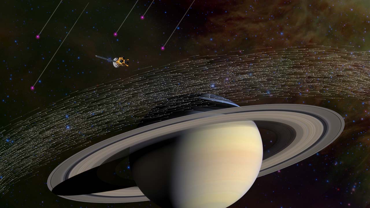 La máquina consiguió captar las imágenes a una distancia de 3.000 kilómetros del cielo de Saturno y a 300 kilómetros de los anillos