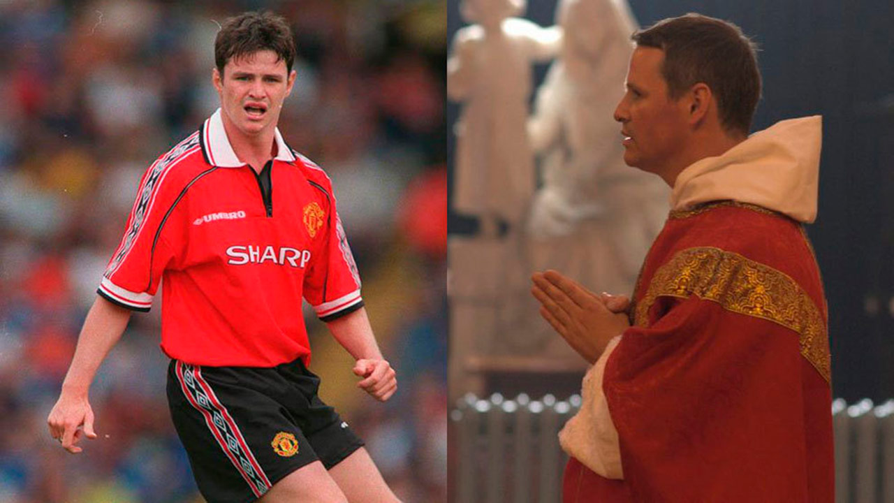 Jugó junto a David Beckham en el Manchester United, ahora se dedica a dar bendiciones y sermones