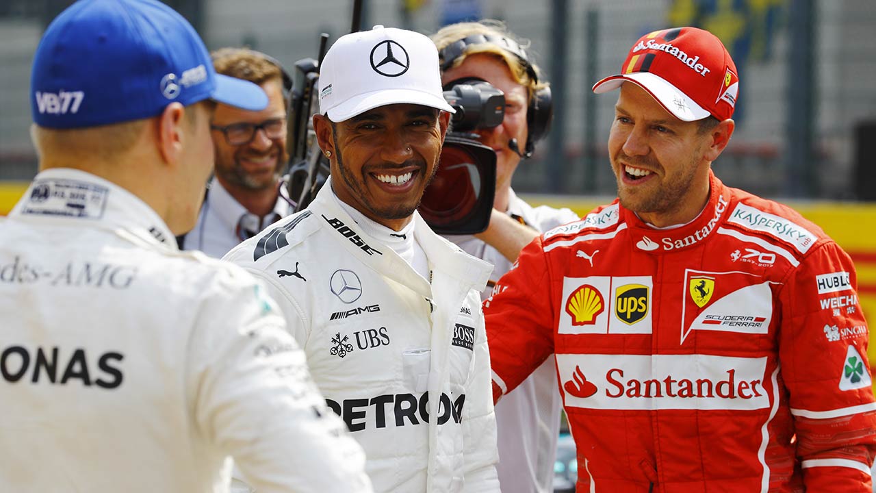 El piloto británico de Mercedes empató al alemán con 68 Pole Position ganadas a lo largo de su carrera