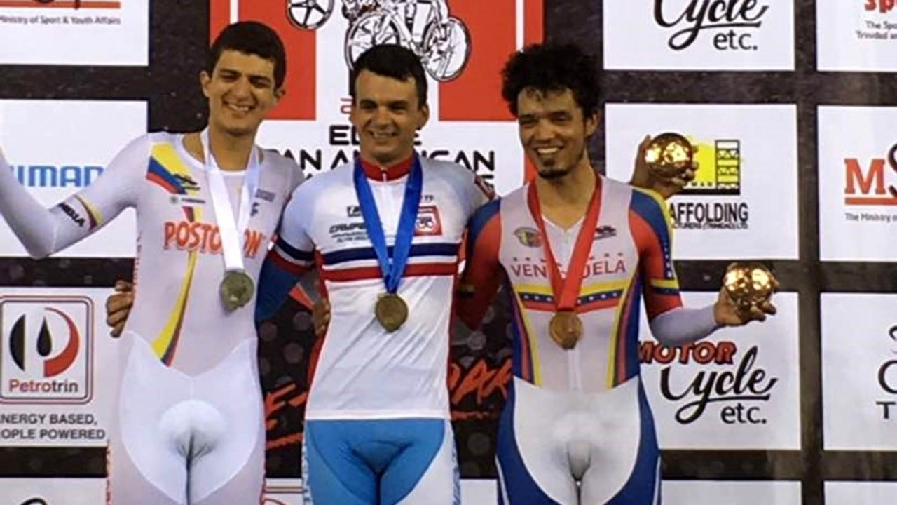 Cléver Martínez obtuvo medalla de bronce en el Campeonato Panamericano de Ciclismo de Pista que se celebra en Trinidad y Tobago