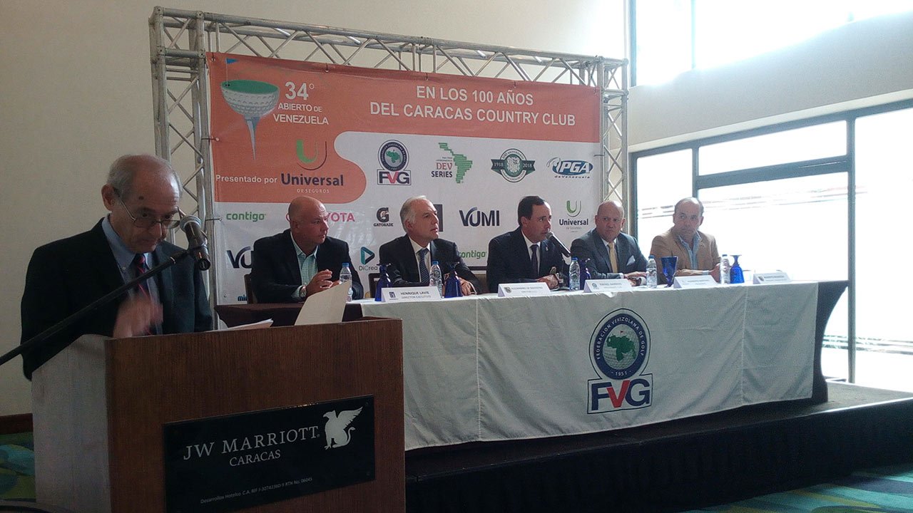 El prestigioso torneo de golf se llevará a cabo en el Caracas Country Club, que además celebra sus 100 años de existencia