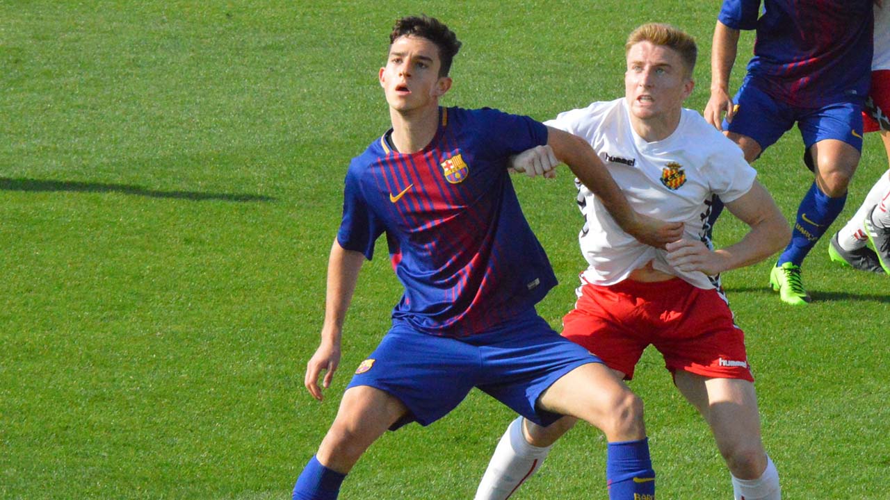 Alejandro Márquez, delantero del Barcelona, que figura entre los 10 jugadores de la Final Four de la Youth League