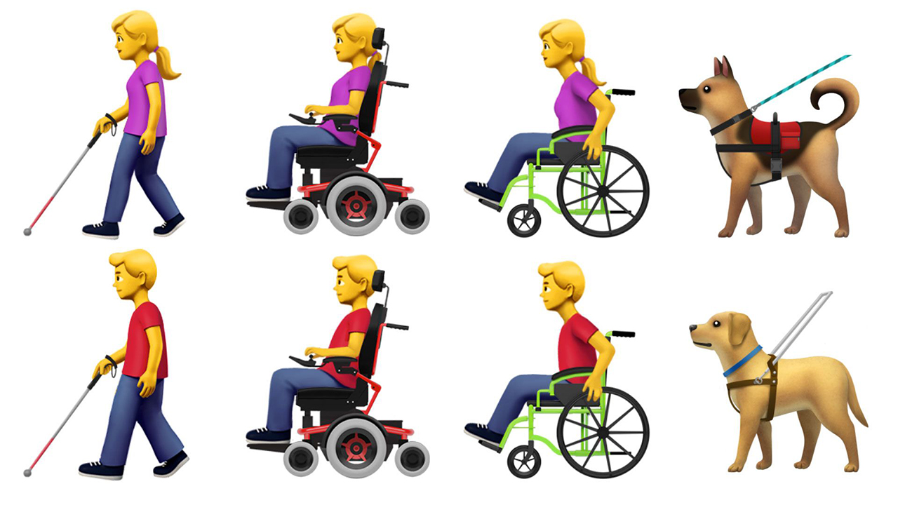 Las imágenes incluyen representación de personas con discapacidad y nuevos diseños con inclusión de género y raza