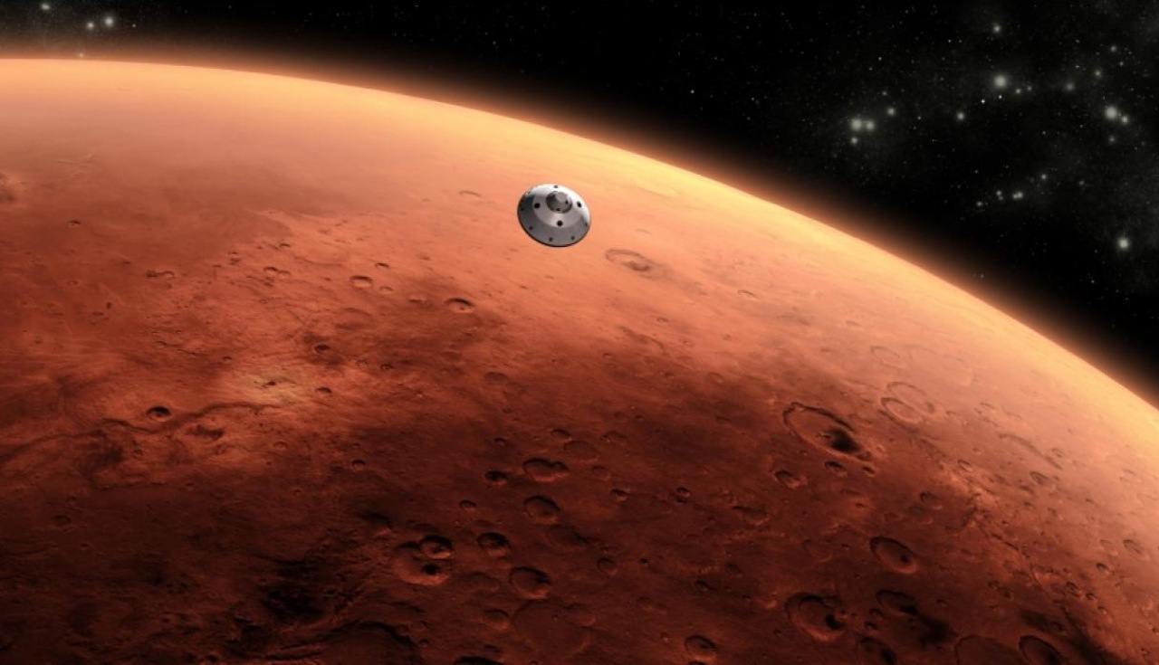 El instrumento de perforación HP3 de la NASA penetró a una profundidad de entre 18 y 50 centímetros en el suelo marciano