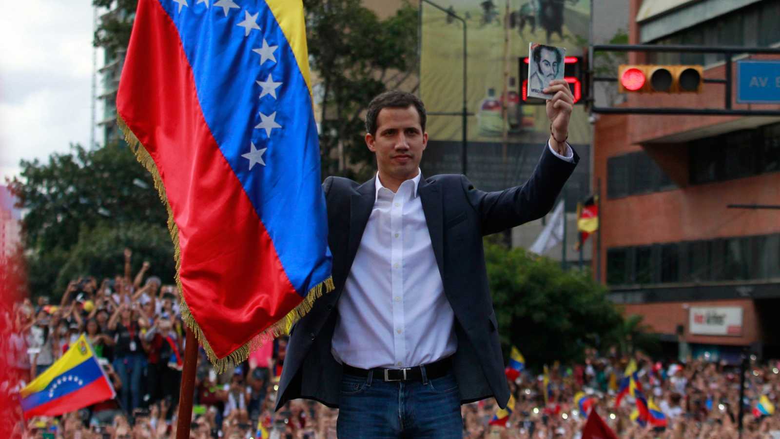 El jefe de Estado interino llegó en horas de la mañana a la entidad como parte de su gira sobre el “rescate de Venezuela”
