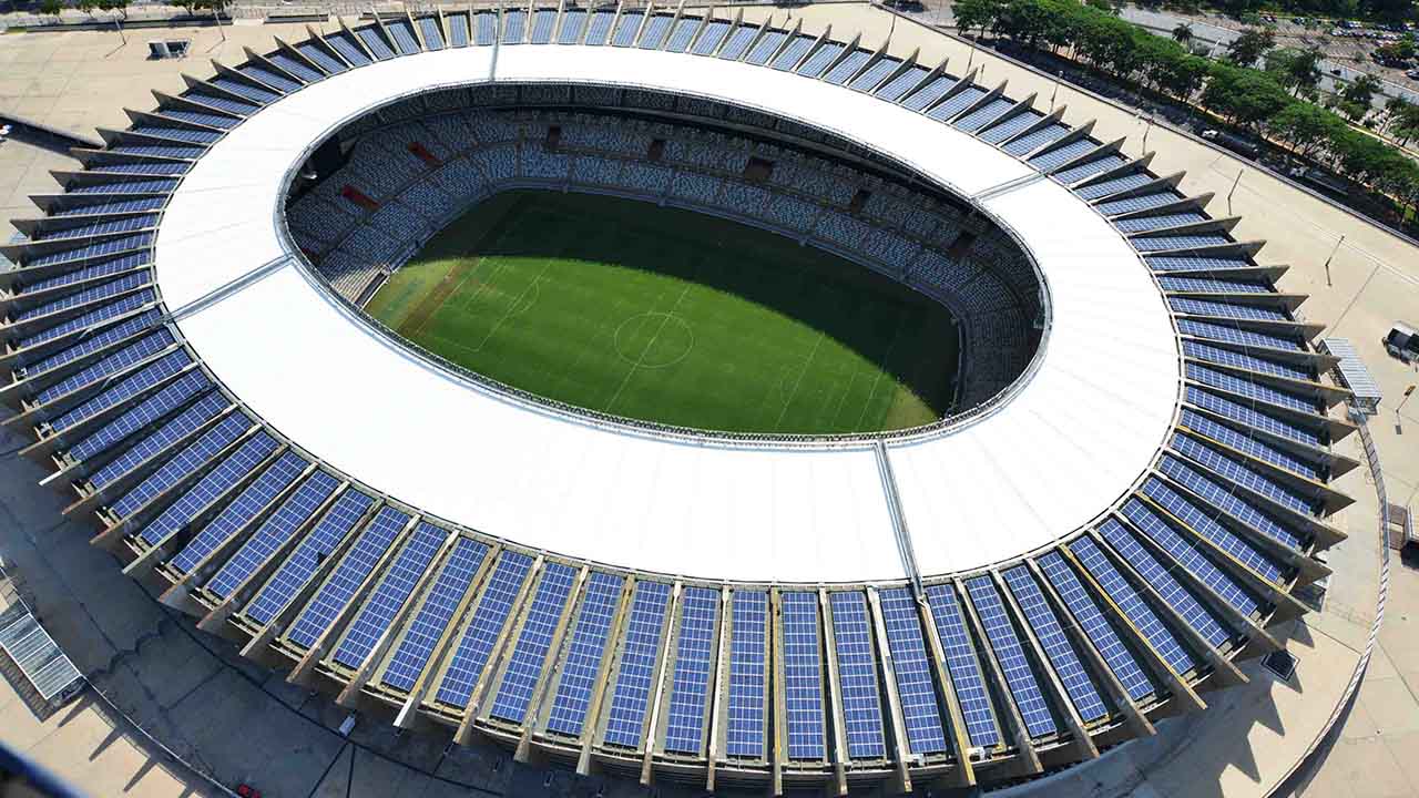 El recinto albergará, junto Morumbí, Maracaná, Arena Corinthians, Arena Fonte Nova y Arena do Grêmio, la magna cita deportiva
