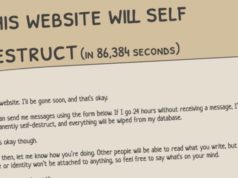 Página web se autodestruirá si nadie escribe en 24 horas