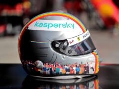 Sebastian Vettel subastará su casco "arcoiris" por una noble causa