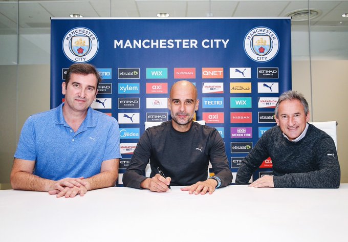 Pep Guardiola extendió su vínculo con el Manchester City