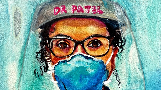 Mira la manera en la que esta artista le rinde homenaje a los trabajadores de la salud