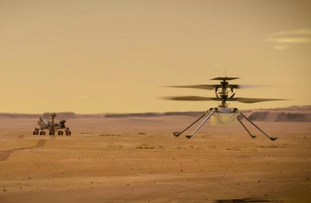 El helicóptero Ingenuity tocó superficie de Marte El Sumario - El helicóptero Ingenuity tocó superficie de Marte