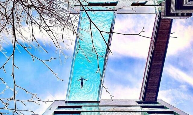 El Sumario - Sky Pool, la piscina construida a 35 metros de altura en Londres