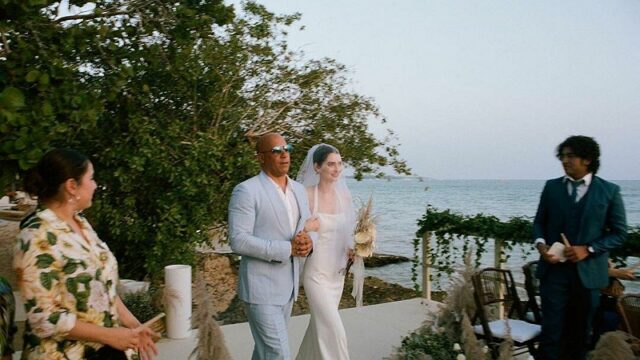 La hija de Paul Walker se casa y Vin Diesel la lleva hasta el altar