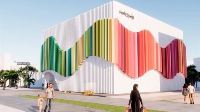 El Sumario - Mural del venezolano Juvenal Ravelo llena de color la Expo2020 de Dubái
