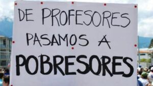Profesor Universitario protesta Venezuela