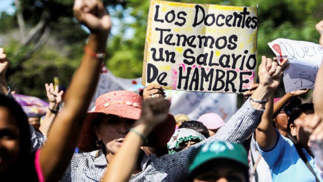 Profesor universitario Venezuela Salario protesta