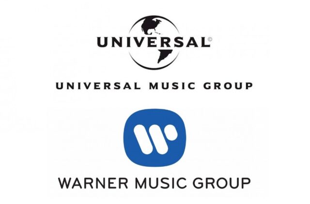 Logos Warner, Universal y Sony Music