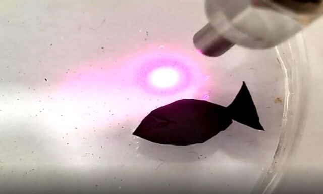 Robot pez microplásticos