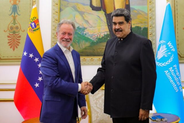 David Beasley y Nicolás Maduro PMA