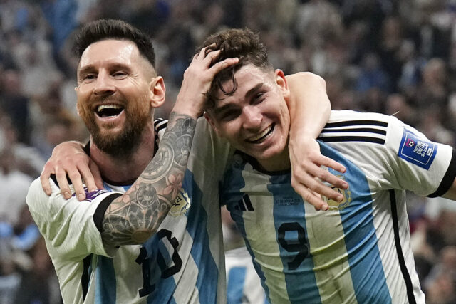 Argentina - Messi y Julián Álvarez