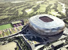Qatar. uno de los varios estadios planificados y realizados para la Copa del Mundo 2022 (DPA)