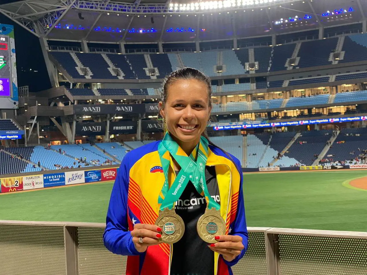 Joselyn Brea en el Monumental - Imagen suministrada por Bancamiga