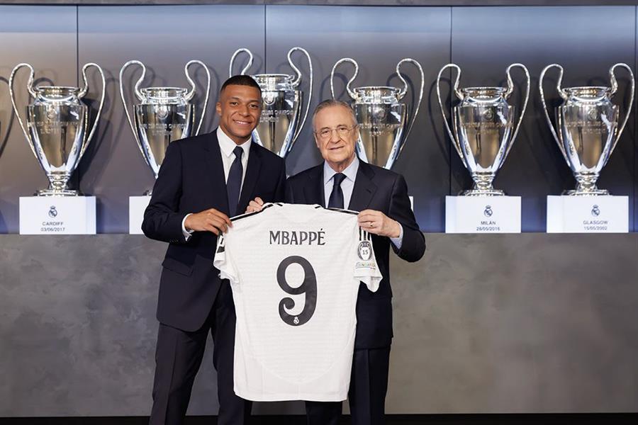 Kylian Mbappé y Florentino Pérez