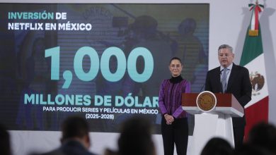 Netflix - Ted Sarandos y Claudia Sheinbaum