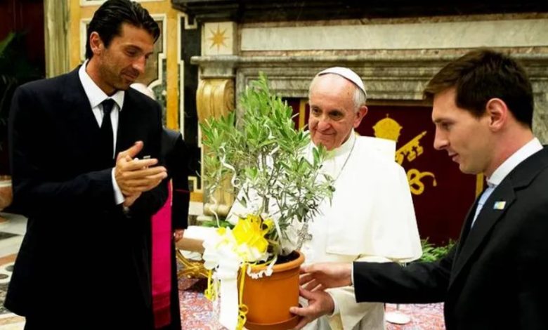 Messi y el papa Francisco