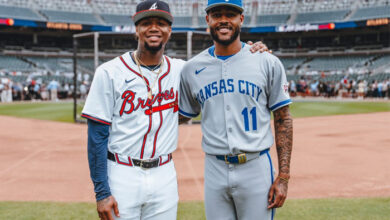 Ronald Acuña Jr. y Maikel García