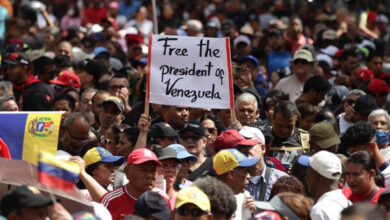 Marcha en Caracas por liberación de Maduro