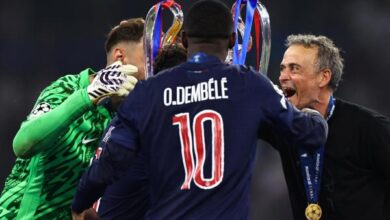 Dembelé y Luis Enrique