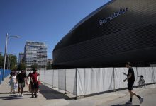 El Real Madrid ya luce el nombre de 'Bernabéu' en la fachada de su estadio