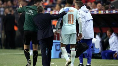 Mbappé estará entre 10 y 12 días de baja por una hiperextensión de la rodilla izquierda